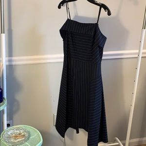 NWT Navy striped Banana Republic knee length dress